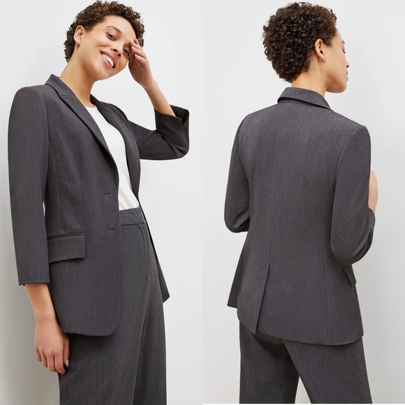 MM Lafleur Charcoal The Carson Blazer Light Twill - Picture 2 of 15